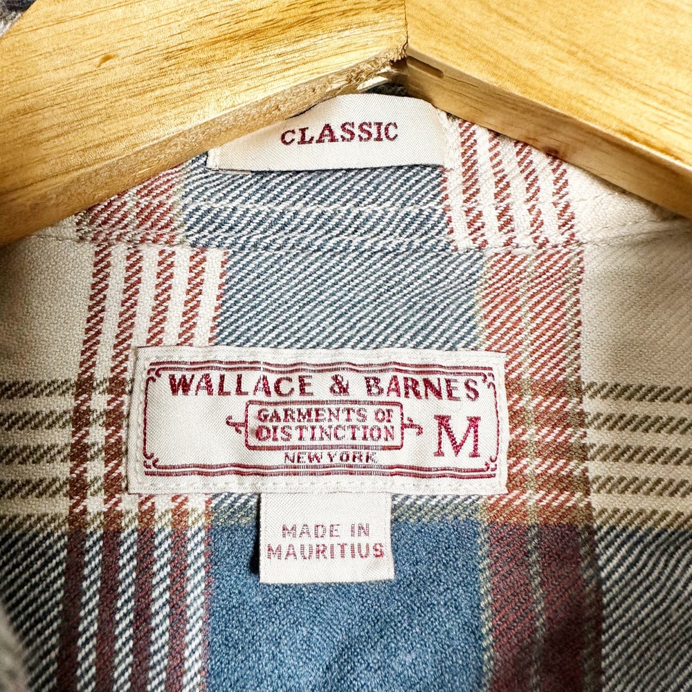 J. Crew Men's Wallace & Barnes Midweight Flannel Shirt Size M J6096 - Picture 5 of 5